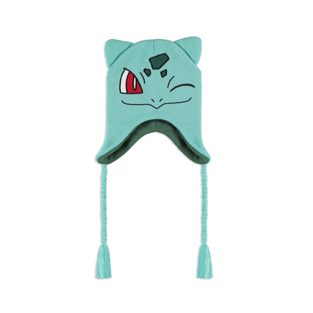 Pokémon - Novelty Bulbasaur Sherpa Laplander Mütze - Grün